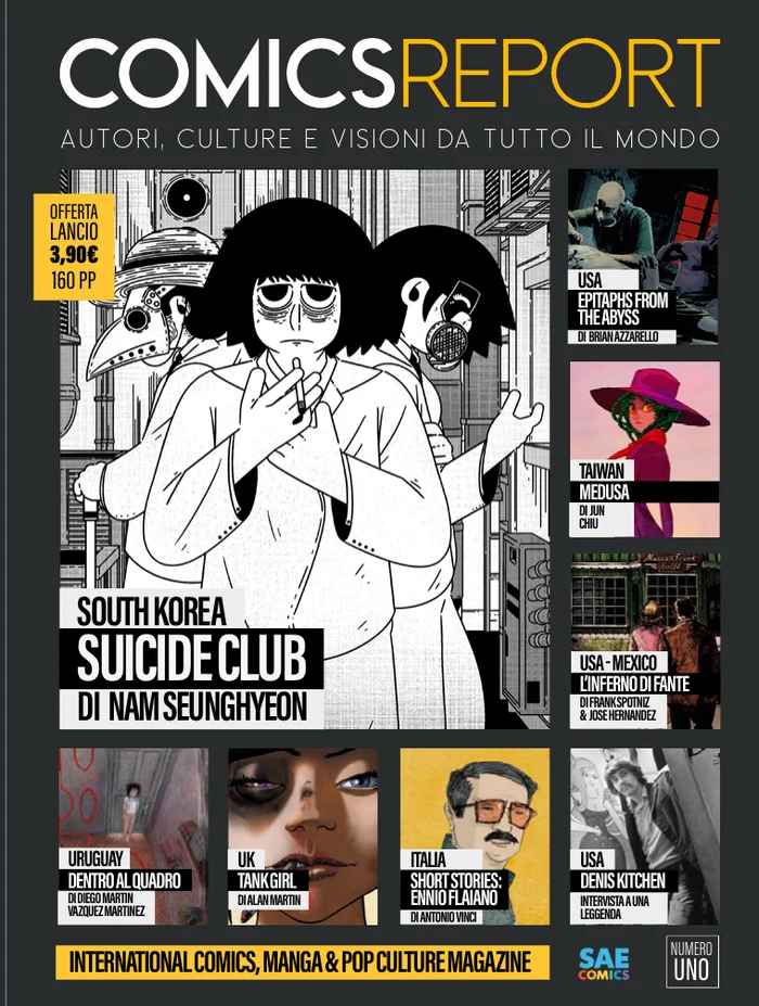 Copertina di Comics Report 1 con Suicide Club di Nam Seunghyeon