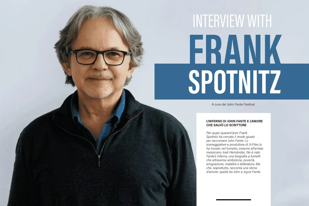 Apertura dell'intervista a Frank Spotnitz su Comics Report 1